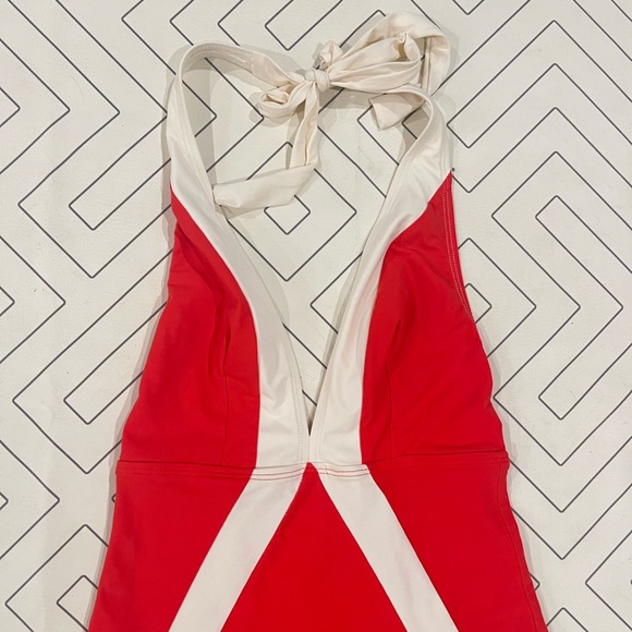 Flagpole NYC Jade Strawberry Retro One Piece Swimsuit - Picture 2 of 14